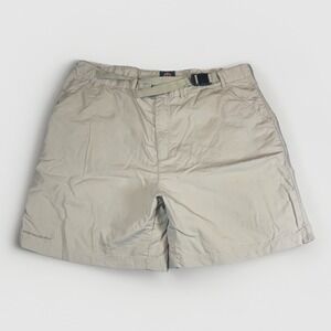 SCOTTeVEST Shorts Men's 40 Khaki TEC Belted Pockets Outdoors Nylon 7" Inseam